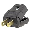 Leviton 101-P 2 Wire Plug, Light Duty, Polarized, Brown