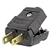 Leviton 101-P 2 Wire Plug, Light Duty, Polarized, Brown