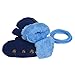 DZT1968 1 Pair Winter Baby Cute Thick Gloves Mittens With String (0-12 Months) (Blue)