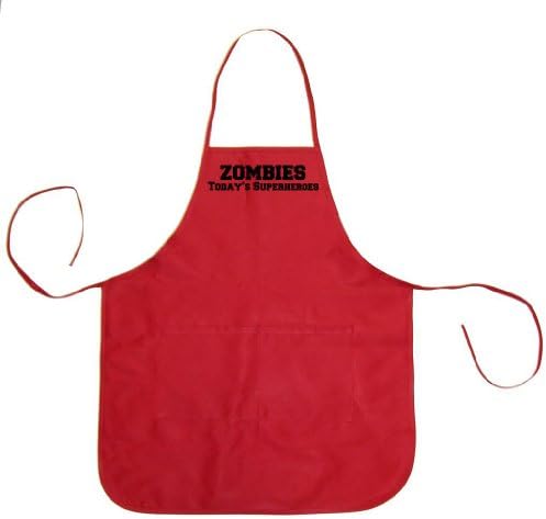 Zombie Underground Zombies Today's Superheroes Unisex Chef Apron (Red, One Size)