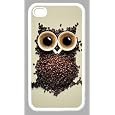 Iphone4s Iphone4 Owls Coffee Cup TPU Case Coffee Beans Come with a Free Screen Protector Big Save