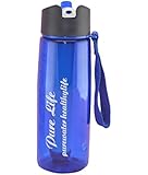 Purelife Water Bottle with Integrated 1500-liter Purelifestraw Filter,23 Ounces FDA and BPA Approved Personal Water Filter. Removes Dirt, Bacteria, Chlorine, Heavy Metals and Other Contaminants . Replaces 1,000 (33-ounce) Plastic Water Bottles. Filters Can Be Easily Cleaned or Replaced. Perfect for Camping, Fishing, Hiking, and Other Outdoor Activities