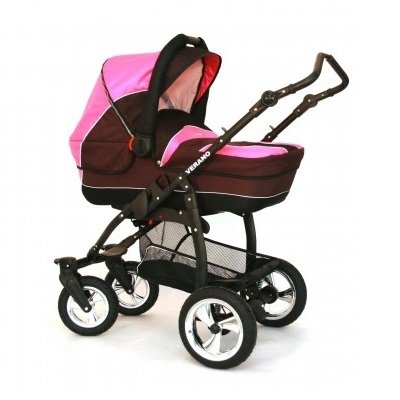 Hamimex Verano Kombi Kinderwagen / 41 bordeaux/pink