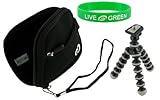 2n1 Neoprene Sleeve Case (Super Black) and Premium Tripod for Panasonic Lum ....