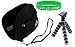 Neoprene Sleeve (Super Black) Case and Premium Tripod for Flip Video Ultra Series Camcorder Green
