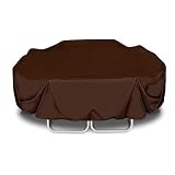 Two Dogs Designs 96 - Inch Square Table and Chairs Cover, Chocolate Brown - B0015DB2JO