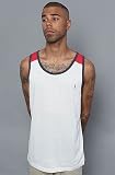 RVCA The Stuyvesant Tank in Vintage White,Tank Tops for Men