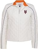 New York Mets -Women's- White Quilted Jacket
