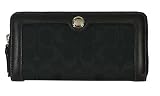 COACH(コーチ)アウトレット品 F46031 SV/BK 長財布/ラウンドファスナー【シグネチャー】【並行輸入品】