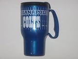 INDIANAPOLIS COLTS 16 oz. Thermal Hot / Cold TRAVEL MUG with Snap-On Lid (includes a swivel opening)