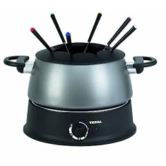 Tefal EF 3000.10 Fondue 1.200 Watt mit sechs Gabeln silber