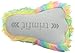Trimfit Girls Rainbow Fuzzy Paw Plush Slippers Moccasin (Little Kid/Big Kid)