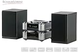 41mm3KVcAKL. SL160  Schaub Lorenz MC 2151 Kompaktanlage (CD/MP3/WMA Player, CD MP3 Ripping, Kartenslots, 60 Watt, USB 2.0) silber/schwarz
