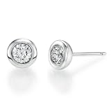 1 1/2 ct, I Color, VVS2 Clarity, IGI Certified, Round Cut, Diamond Earrings in 14K Gold / White