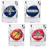 Great American Florida Panthers 4-Piece Shot Glass Set
