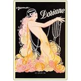 New Trademark Doriane By E. Gesmar-Framed 24x32 Canvas Art Traditional Vertical Large Vintage