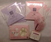 すべすべお手入れセット / 和三盆洗顔石鹸あずき ﾊｰﾌｻｲｽﾞ ・よひら特製美容液桜・なめらか浸透シート・笹まゆ