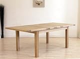 SEATTLE SOLID OAK EXTENDING DINING TABLE