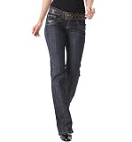 Promod Dark blue boot-cut jeans