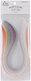 Quilled Creations Graduated Quilling Paper, 1/8-Inch, Mixed Color, 100 Per Package