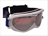 Divine FROST Snow Goggles - Shiny White Frame/Silver Flash Rose Lens