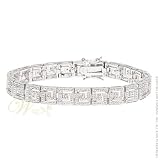 STUDIO 925: *GREEK KEY CZ PAVE BRACELET*