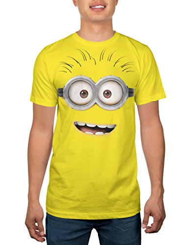 Despicable Me Minion Smile with Teeth Adult T-Shirt (Small, Yellow)