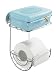 Wenko 18773100 Toilettenpapierhalter mit Ablage Turbo-Loc - Befestigen ohne Bohren, Chrom, 16.5 x 24.5 x 14 cm