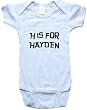 H IS FOR HAYDEN / Hurry Up - Name-series - White or Blue Onesie / Baby T-shirt
