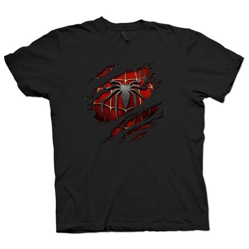 T-Shirt - Spiderman Marvel Comics Kost&Atilde;&frac14;m - Schwarz 