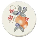 Corelle Abundance Absorbent Stone Coaster, 4-Pack by Corelle