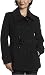 AK Anne Klein Women's Wool Double Breasted Short Envelope Collar With Belt