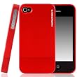CaseCrown Lux Glider Case for Apple iPhone 4 and 4S (AT&T, Sprint, & Verizon compatible) - Red Garnet