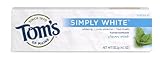 Tom s of Maine Simply White Toothpaste Clean Mint 4 7 Ounce Pack of 6