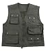 Sports : Microfaser Angler und Outdoor Weste oliv S- XXL
