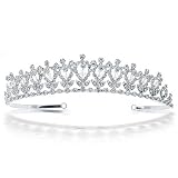 Bling Jewelry Regal Bridal Tiara Headpiece with Crystal Rhinestone Flower