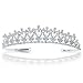 Bling Jewelry Regal Bridal Tiara Headpiece with Crystal Rhinestone Flower