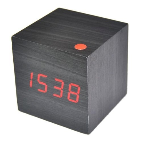 Neewer Modern LED Wood Alarm Clock