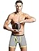 Dardugo Mens Underwear Stripe Cotton Boxer Briefs with Open Fly,4-Pack,US Medium