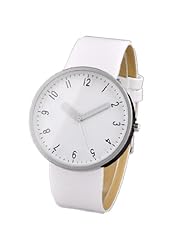 Jovivi 38mm Dalas Womens Girls Fashion 3 Hand Simple Style Pu Band Quartz Watch -- White