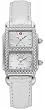 NEW MICHELE DECO PARK DUAL TIME DIAMOND STAINLESS STEEL LADIES WATCH MWW06S000005