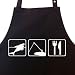 Angler Triathlon - Grillsch�rze, Kochsch�rze, K�chensch�rze, Latzsch�rze mit verstellbarem nackenband und Seitentasche - Die Geschenkidee!
