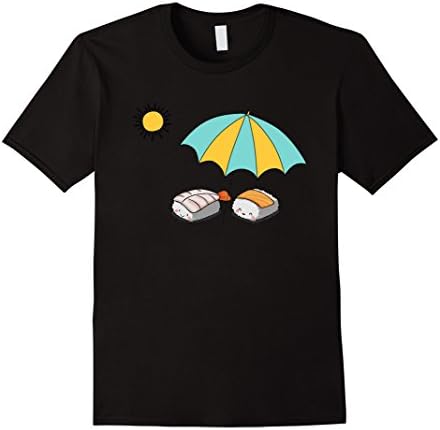 Men's Funny Tees This is Row I Roll Love Sushi Shirt 2XL Black