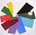 Matt colours foil selection pack - 10 rub on transfer foils for cardmaking & craft