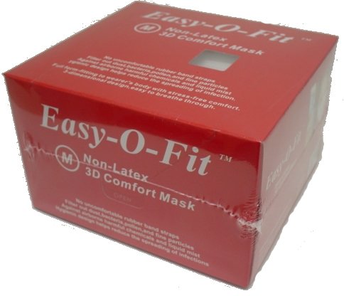 Easy-O-Fit 立体 3層サージカル マスク 80枚入り M サイズ