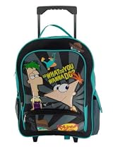Phineas and Ferb Rolling Backpack - Large Phineas and Ferb Wheeled Backpack