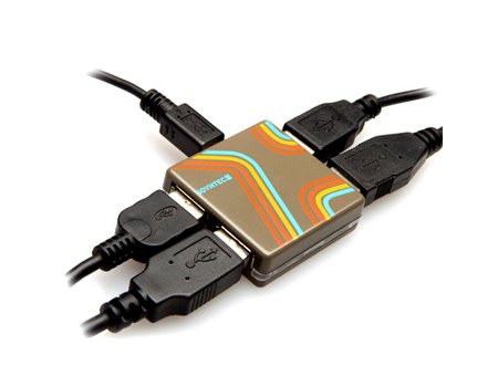Soyntec Nexoos 372 4 Port USB Hub Orange