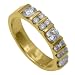 18K Yellow Gold 3/4 ct. Machine Set Diamond Wedding Band (F-G Color, VS Clarity)