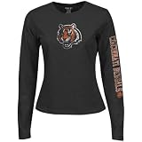 Cincinnati Bengal Shirts : Reebok Cincinnati Bengal Ladies Black Giant Logo Too Long Sleeve Shirts