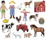 My Farm Friends Feltboard Figure Set - Pre-Cut Figures